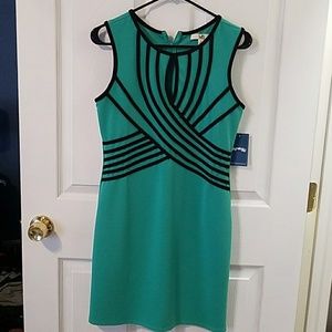 YA Los Angeles Green Fitted Dress